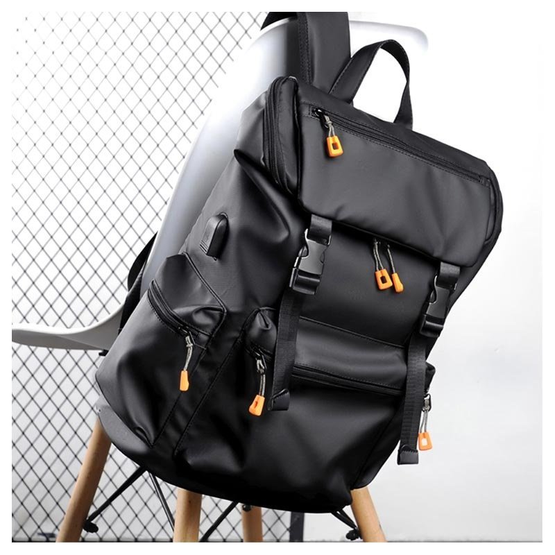 Sac à dos Weixier B666 avec port USB externe Sac à dos Weixier B666 noir avec port USB externe