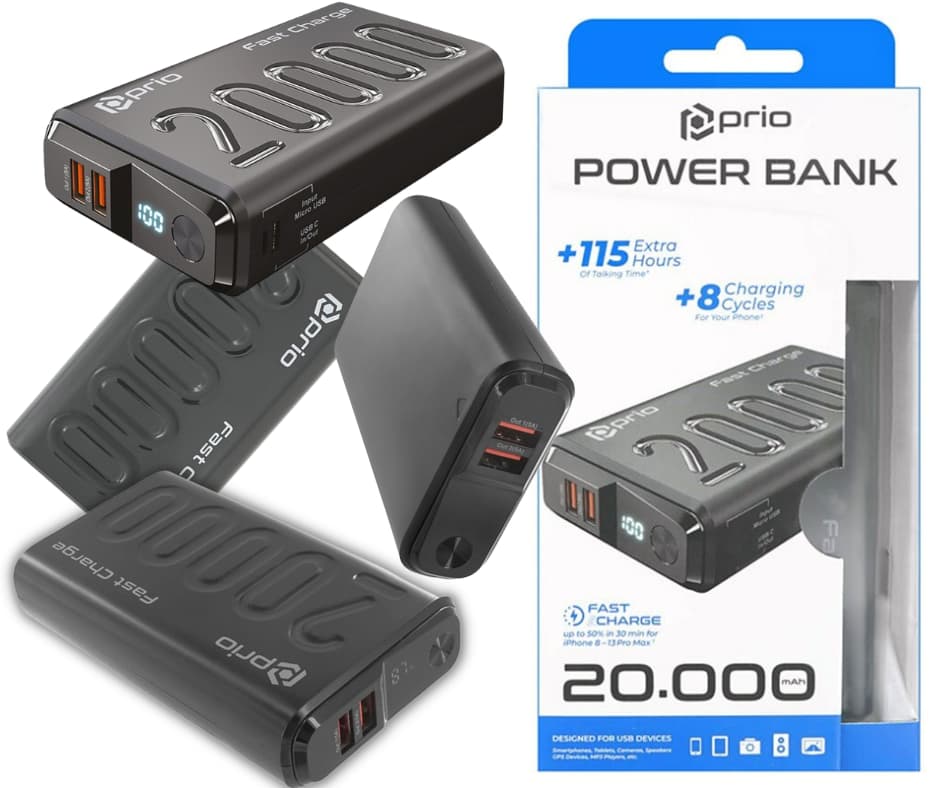 Power bank Prio Fast Charge