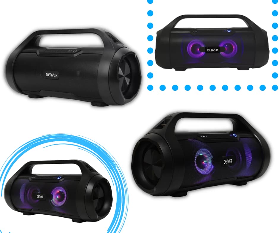 Enceinte Bluetooth portable Denver BTG-615 Enceinte sans fil portable Denver BTG-615