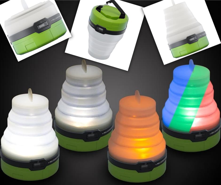 Lanterne de camping LED pliable 3-en-1 Goobay Lanterne de camping LED pliable de Goobay