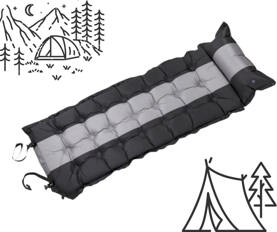 Matelas autogonflant Matelas autogonflant noir et gris