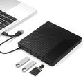 005 Lecteur optique externe USB-C/USB avec lecteur de cartes SD/TF - Lecture et gravure de CD/DVD
