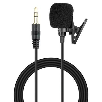 Microphone cravate à double capsule de 1.5m