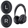 1 paire de coussinets d'oreille de remplacement en cuir protéiné pour le casque Bluetooth Bose 700/NC700 - Noir