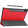 Étui à Rabat Samsung Galaxy Tab S7/S8 - Série Tri-Fold - Rouge