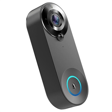 1080p WiFi Smart Doorbell with Night Vision W3 - Black