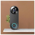 1080p WiFi Smart Doorbell with Night Vision W3 - Black