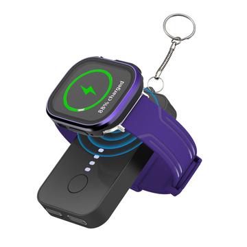 1200mAh Portable Charger Mini Magnetic Wireless Power Bank with Keychain for iWatch Series