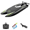 2.4GHz Remote Controlled Speedboat with Dual Motors - Black