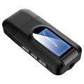 Adaptateur Audio Bluetooth 2-en-1 avec Écran LCD RT11 - Noir