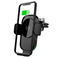 Support Voiture / Chargeur Sans Fil 2-en-1 CW15 - 15W - Noir