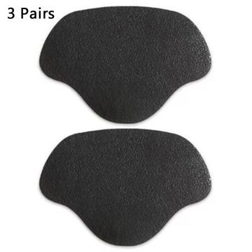 3 Paires de talonnettes pour chaussures et baskets, inserts de talons - 8.5x5.8cm - Noir
