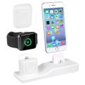 Support de Charge en Silicone Antidérapant 3-en-1 - Blanc