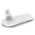 3-in-1 Desktop Wireless Charging Station T8 Pro - Black