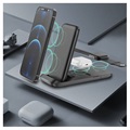 Station de Charge Sans Fil Pliable 3-en-1 HS-V8 - Noir