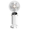 Mini Ventilateur à Col Suspendu Portable 3-en-1 - Blanc