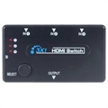 Interrupteur HDMI à 3 ports avec Télécommande - Noir