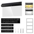 Panneau d'adresse solaire 30 LED avec numéros de maison personnalisables