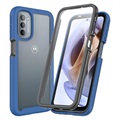 Coque Motorola Moto G51 5G - Série 360 Protection - Bleue / Claire