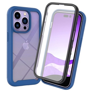 Coque iPhone 14 Pro Max - Série 360 Protection - Bleue / Claire