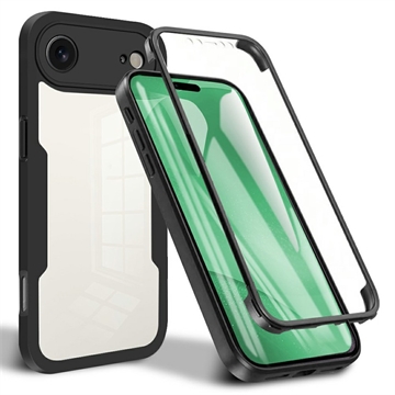Coque iPhone 17 Air - Série 360 Protection - Noire / Claire
