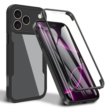 Coque iPhone 17 Pro Max - Série 360 Protection - Noire / Claire