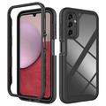 Coque Samsung Galaxy A14/A14 5G - Série 360 Protection - Noire / Claire