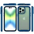 Coque iPhone 14 Pro - Série 360 Protection - Bleu Foncé / Claire