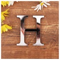 Autocollant Mural Alphabet 3D Miroir Acrylique DIY