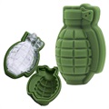 Moule à Glaçons en Silicone 3D en Forme de Grenade - Vert