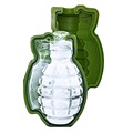 Moule à Glaçons en Silicone 3D en Forme de Grenade - Vert