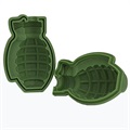 Moule à Glaçons en Silicone 3D en Forme de Grenade - Vert