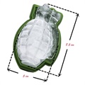 Moule à Glaçons en Silicone 3D en Forme de Grenade - Vert