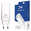 Chargeur Rapide 3MK HyperCharger 2xUSB-C 65W - PD3.0, QC4.0 - Blanc