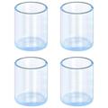 Couvre-jambes de chaise et de table en caoutchouc 4 pièces - 16mm - Transparent