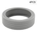 Jeu de 4 couvre-roues en silicone pour bagages - Gris