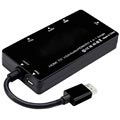 Adaptateur 4-en-1 HDMI / DVI, VGA, 3.5mm Audio, HDMI
