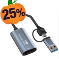 Carte de Capture Vidéo avec Entrée Micro et Sortie Ligne - USB 2.0, HDMI