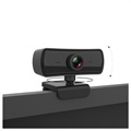 Webcam avec Mise à Point Automatique 4MP HD - 1080p, 30fps - Noir