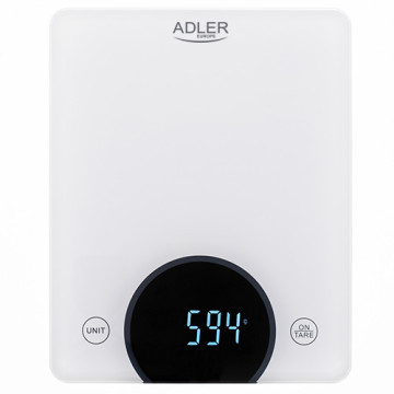 Adler AD 3173w Balance de cuisine - jusqu\'à 10kg - LED