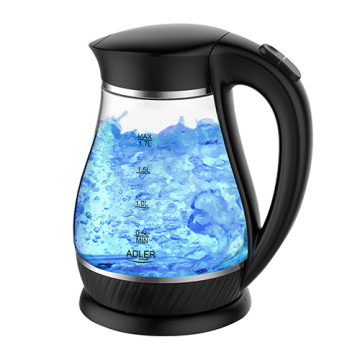Adler AD 1274 noir Bouilloire électrique en verre 1.7L