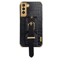 Coque 6D Crocodile Samsung Galaxy S21 5G avec Dragonne