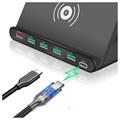 Station de Charge Sans Fil Multifonctionnelle 7-en-1 - QC3.0, Qi - Prise UE