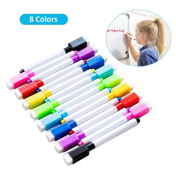 8 marqueurs magnétiques pour tableau blanc