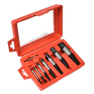 8 Pcs. Extracteur de vis et boulons en acier à haute teneur en carbone - Rouge