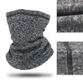 A01-WB Hiver Outdoor Cycling Face Mask Skiing Neck Scarf Fleece Warm Neck Gaiter - Dark Grey