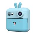 Mini appareil photo numérique HD pour enfants A23 avec impression photo instantanée - Bleu