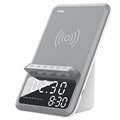 AFK BT512 Radio Clock / Bluetooth Speaker with Wireless Charger - Grey