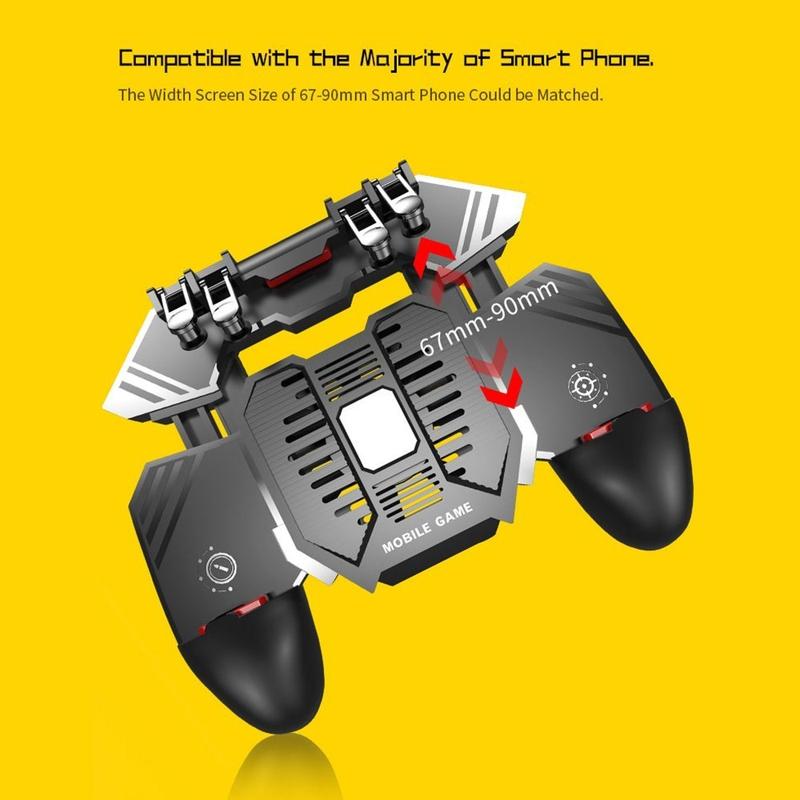 AK77 Mobile Game Controller PUBG Game Controller Gamepad avec gâchette ...
