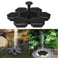 AS20A Mini Pompe à eau pour fontaine alimentée par énergie solaire Décoration d'aquarium flottant pour jardin